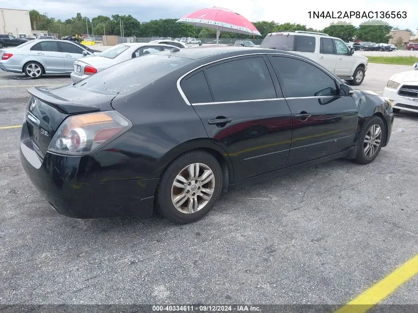 2010 Nissan Altima 2.5 S VIN: 1N4AL2AP8AC136563 Lot: 40334611