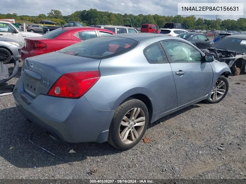 2010 Nissan Altima S VIN: 1N4AL2EP8AC156631 Lot: 40338207