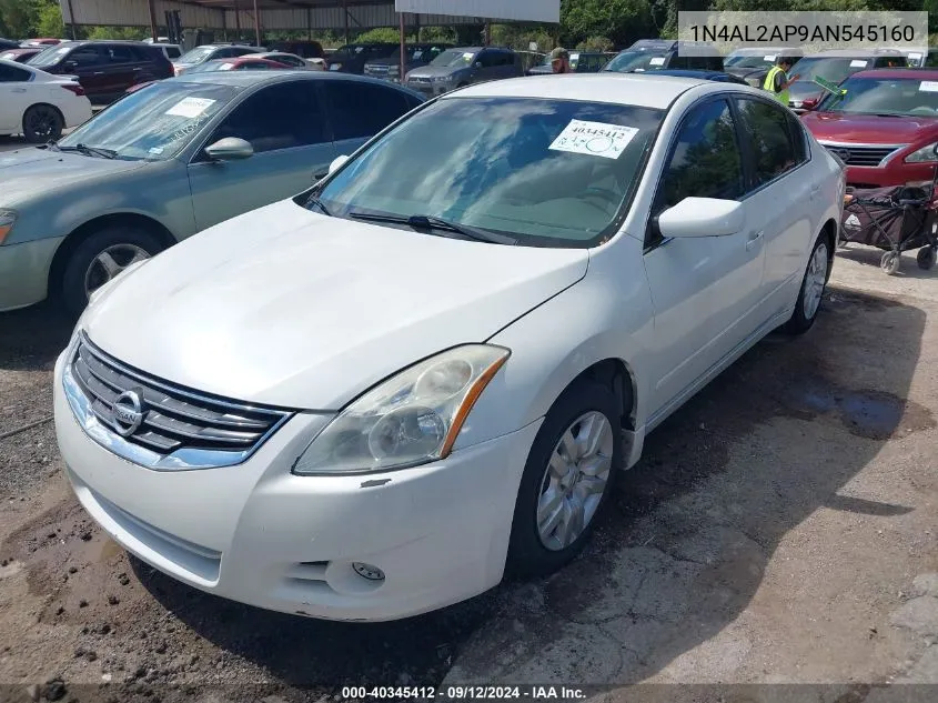 2010 Nissan Altima 2.5 S VIN: 1N4AL2AP9AN545160 Lot: 40345412