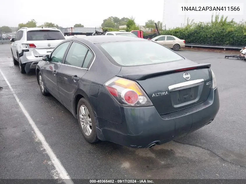 2010 Nissan Altima 2.5 S VIN: 1N4AL2AP3AN411566 Lot: 40365482