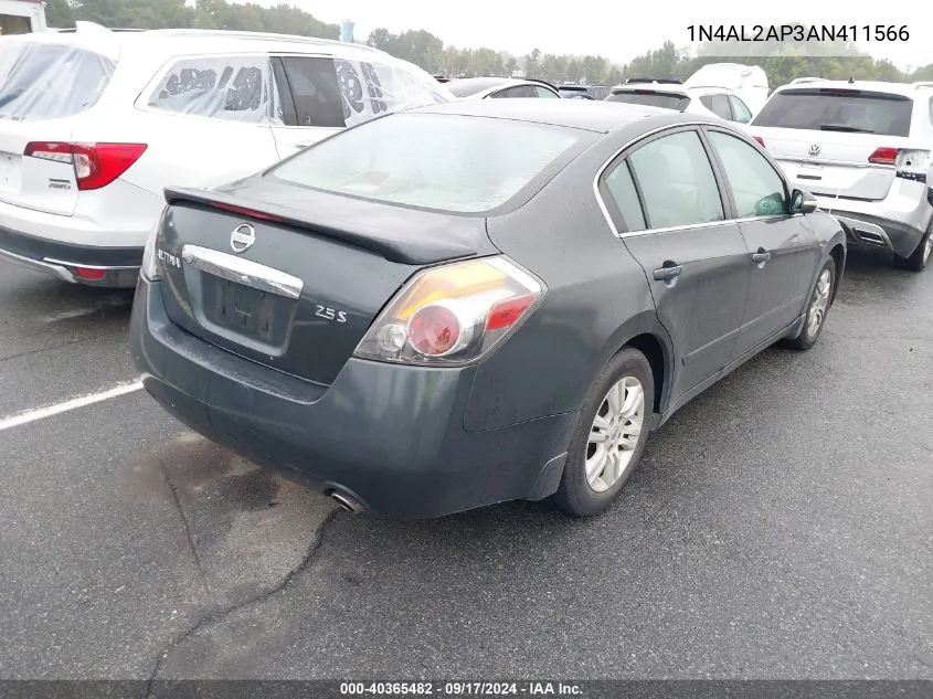 2010 Nissan Altima 2.5 S VIN: 1N4AL2AP3AN411566 Lot: 40365482