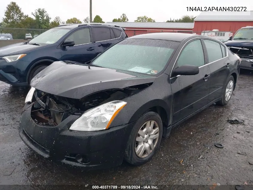 2010 Nissan Altima S VIN: 1N4AL2AP4AN430272 Lot: 40371789