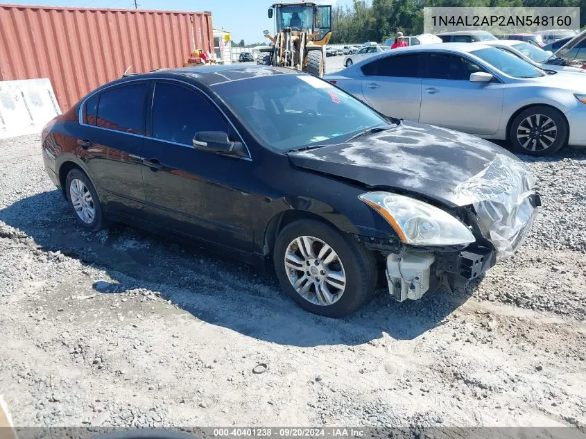 2010 Nissan Altima 2.5 S VIN: 1N4AL2AP2AN548160 Lot: 40401238