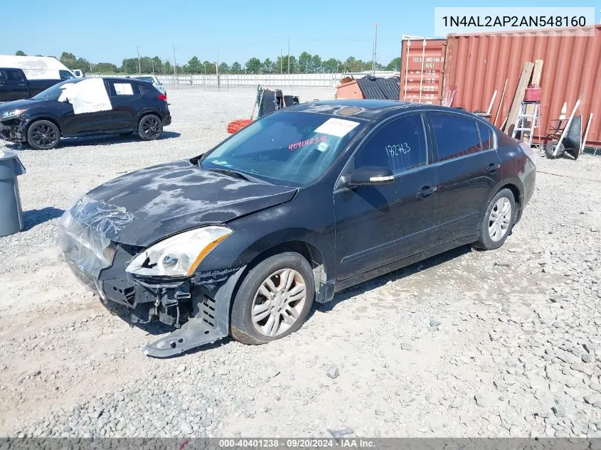 2010 Nissan Altima 2.5 S VIN: 1N4AL2AP2AN548160 Lot: 40401238