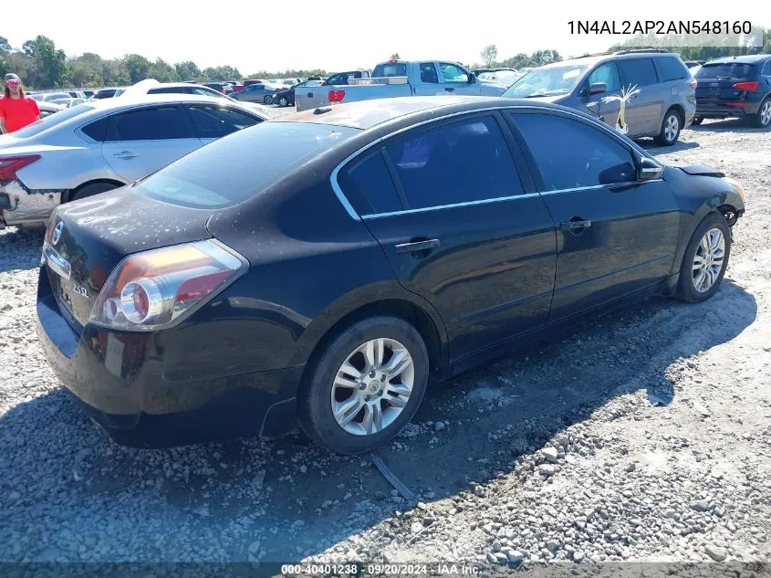 2010 Nissan Altima 2.5 S VIN: 1N4AL2AP2AN548160 Lot: 40401238