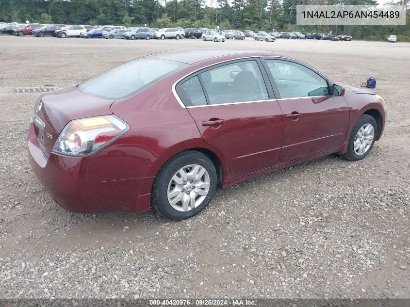 2010 Nissan Altima 2.5 S VIN: 1N4AL2AP6AN454489 Lot: 40420976