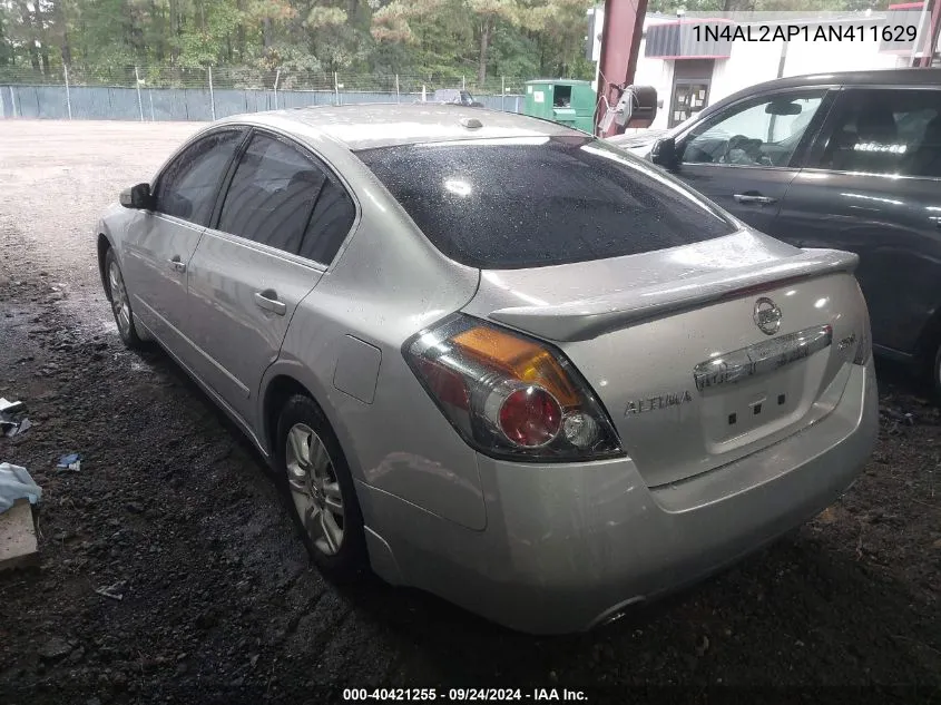 2010 Nissan Altima 2.5 S VIN: 1N4AL2AP1AN411629 Lot: 40421255