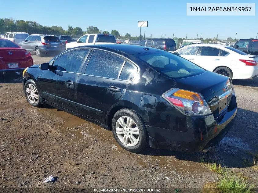 2010 Nissan Altima 2.5 S VIN: 1N4AL2AP6AN549957 Lot: 40428749