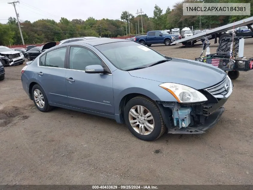 2010 Nissan Altima Hybrid VIN: 1N4CL2APXAC184381 Lot: 40433629