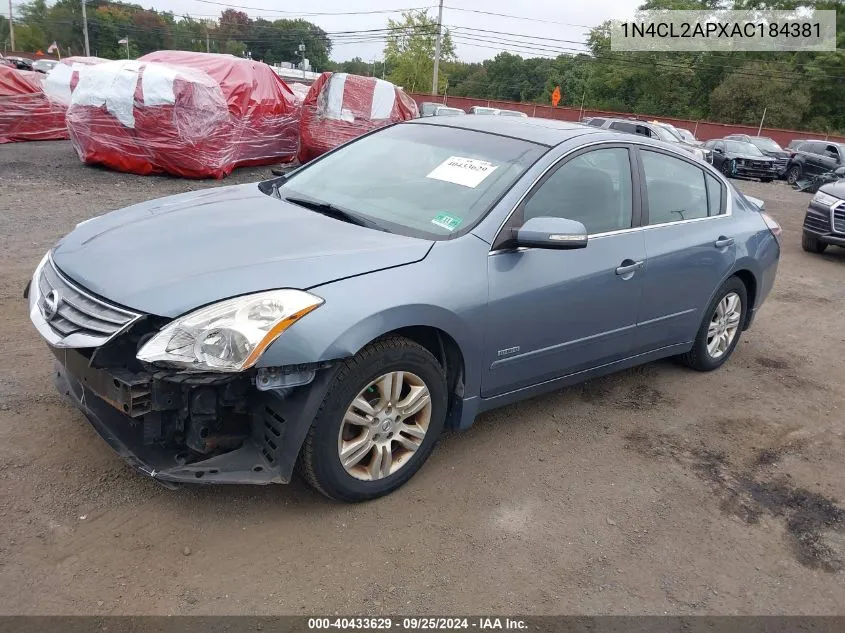 2010 Nissan Altima Hybrid VIN: 1N4CL2APXAC184381 Lot: 40433629