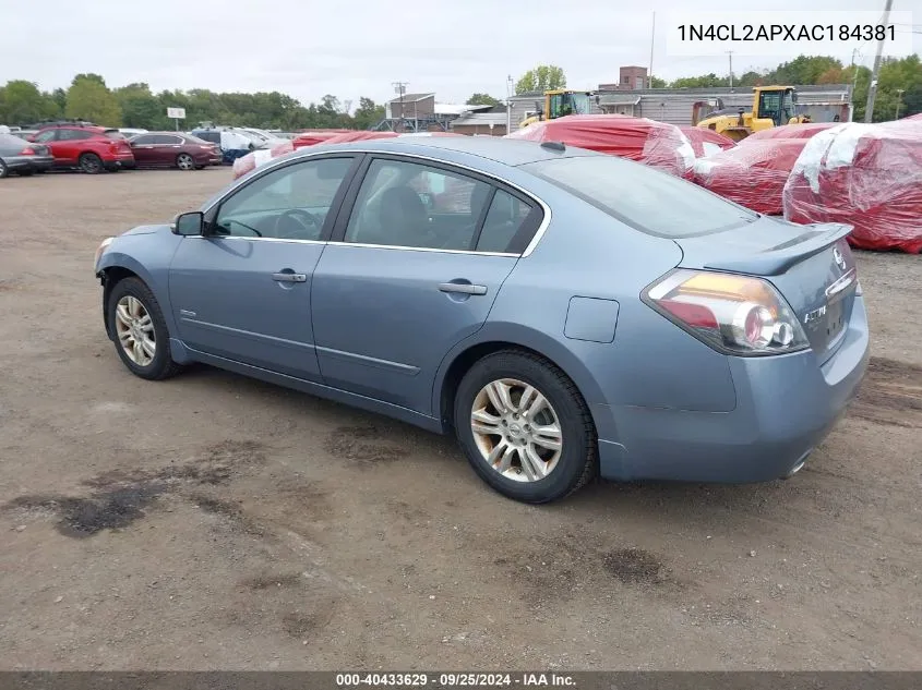 2010 Nissan Altima Hybrid VIN: 1N4CL2APXAC184381 Lot: 40433629