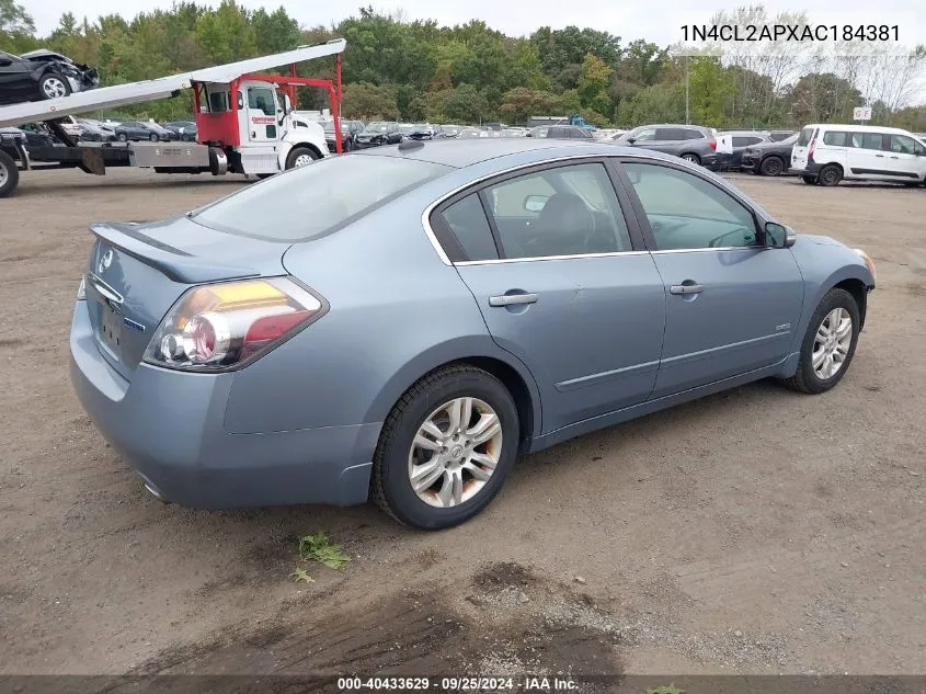 1N4CL2APXAC184381 2010 Nissan Altima Hybrid