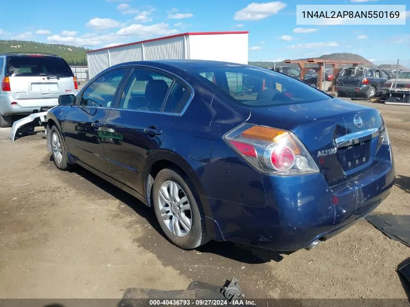 2010 Nissan Altima 2.5 S VIN: 1N4AL2AP8AN550169 Lot: 40436793