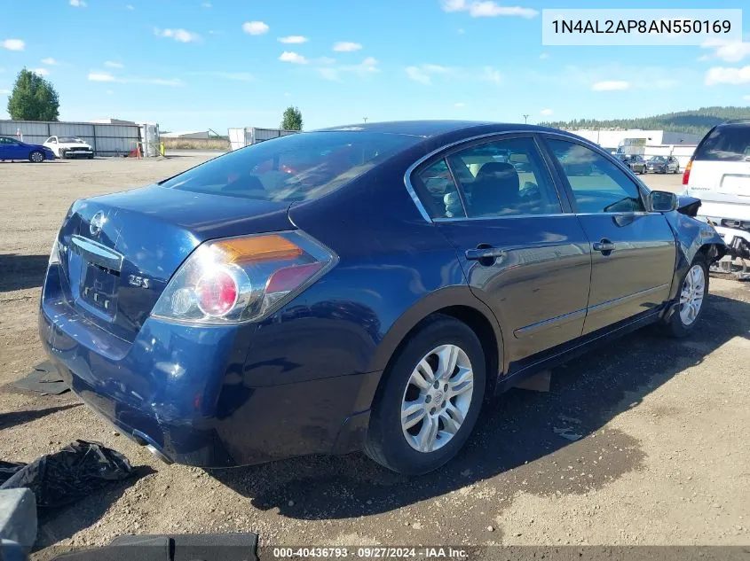 2010 Nissan Altima 2.5 S VIN: 1N4AL2AP8AN550169 Lot: 40436793