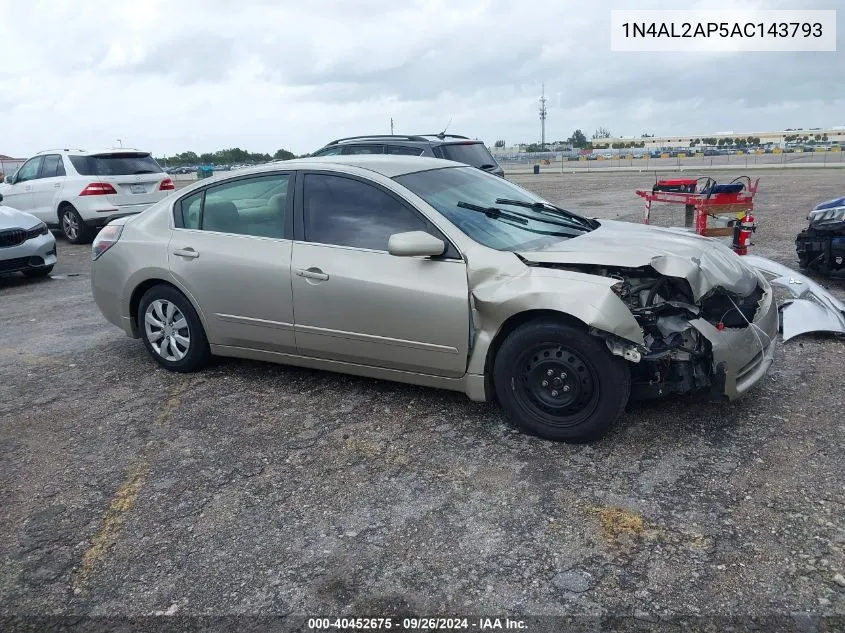 2010 Nissan Altima 2.5 S VIN: 1N4AL2AP5AC143793 Lot: 40452675