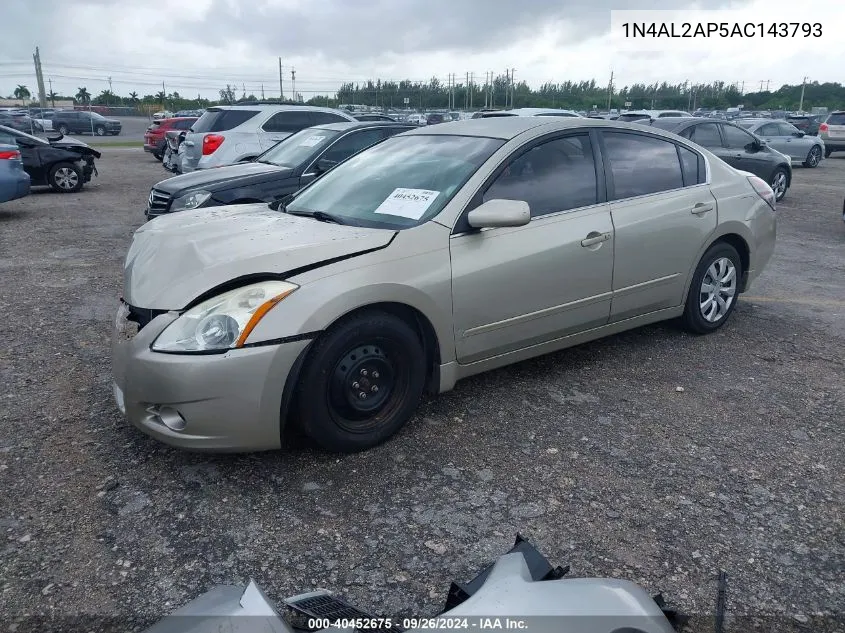 2010 Nissan Altima 2.5 S VIN: 1N4AL2AP5AC143793 Lot: 40452675