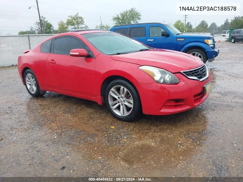 2010 Nissan Altima 2.5 S VIN: 1N4AL2EP3AC188578 Lot: 40455832