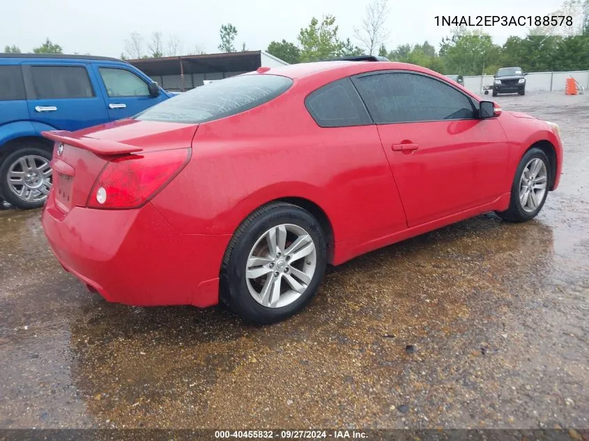 2010 Nissan Altima 2.5 S VIN: 1N4AL2EP3AC188578 Lot: 40455832