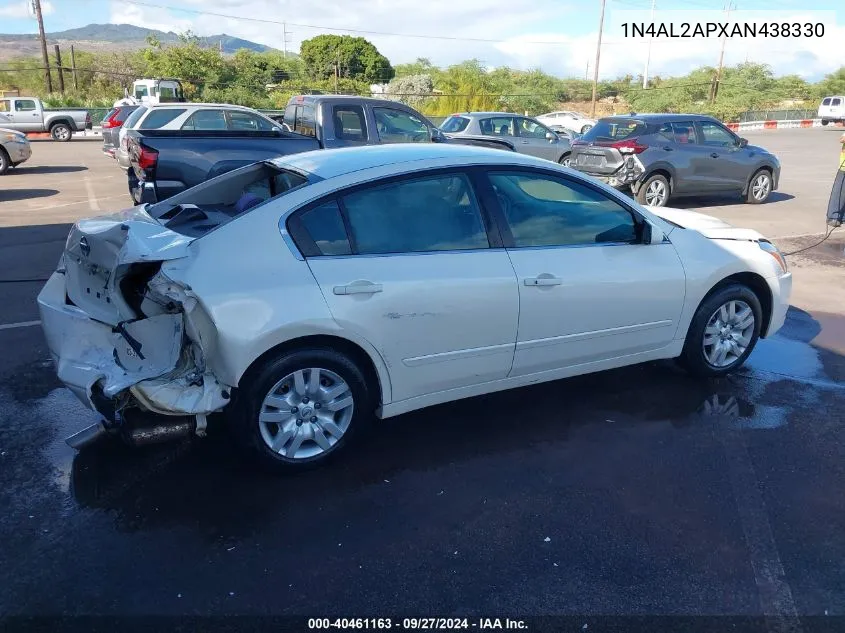 2010 Nissan Altima 2.5 S VIN: 1N4AL2APXAN438330 Lot: 40461163