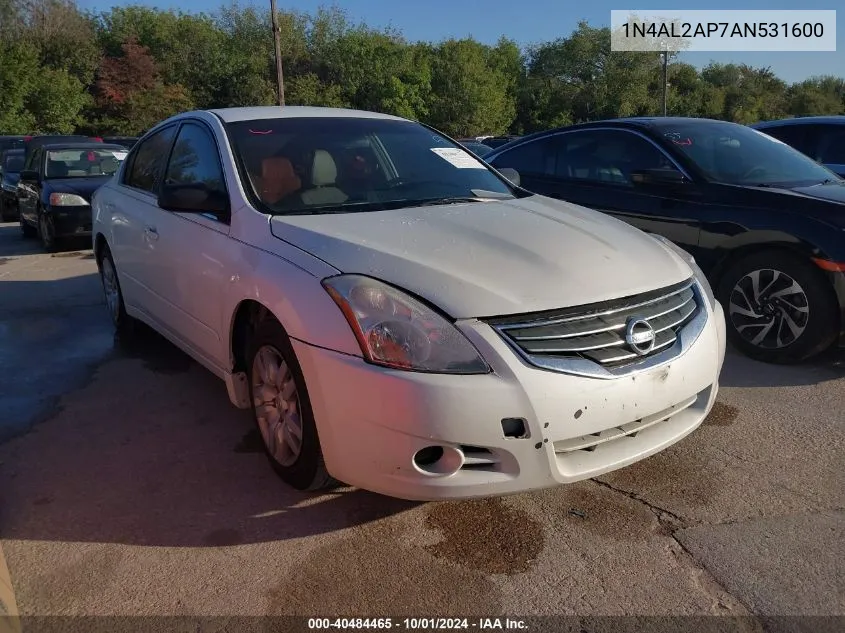 2010 Nissan Altima S VIN: 1N4AL2AP7AN531600 Lot: 40484465