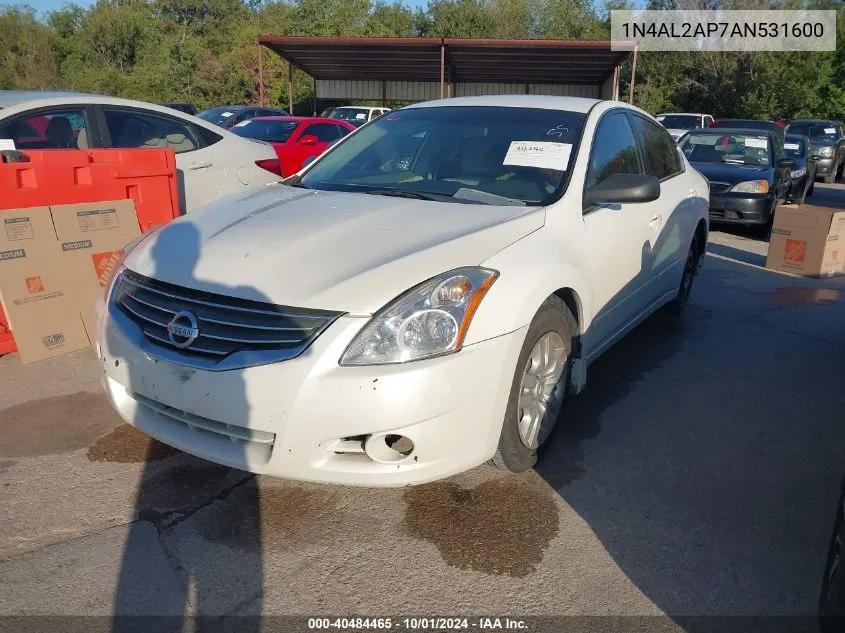 2010 Nissan Altima S VIN: 1N4AL2AP7AN531600 Lot: 40484465