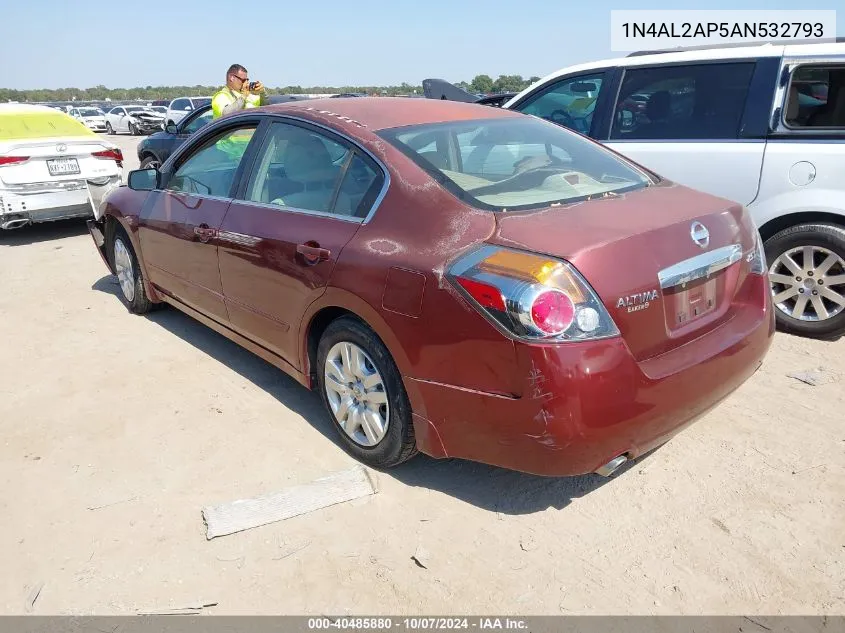 2010 Nissan Altima 2.5 S VIN: 1N4AL2AP5AN532793 Lot: 40485880