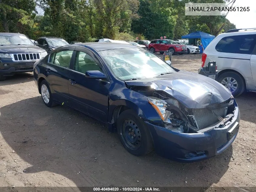 2010 Nissan Altima 2.5 S VIN: 1N4AL2AP4AN561265 Lot: 40494020