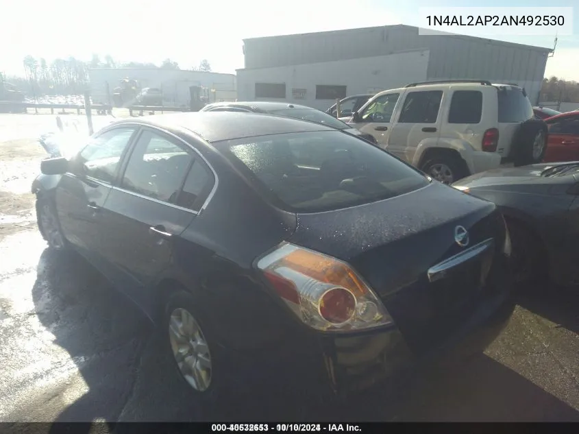 2010 Nissan Altima 2.5 S VIN: 1N4AL2AP2AN492530 Lot: 40532653