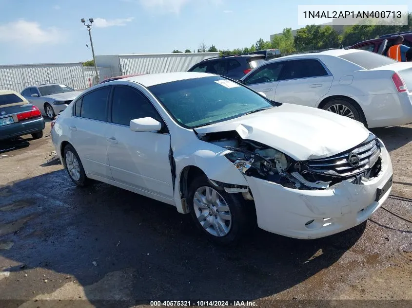 2010 Nissan Altima 2.5 S VIN: 1N4AL2AP1AN400713 Lot: 40575321