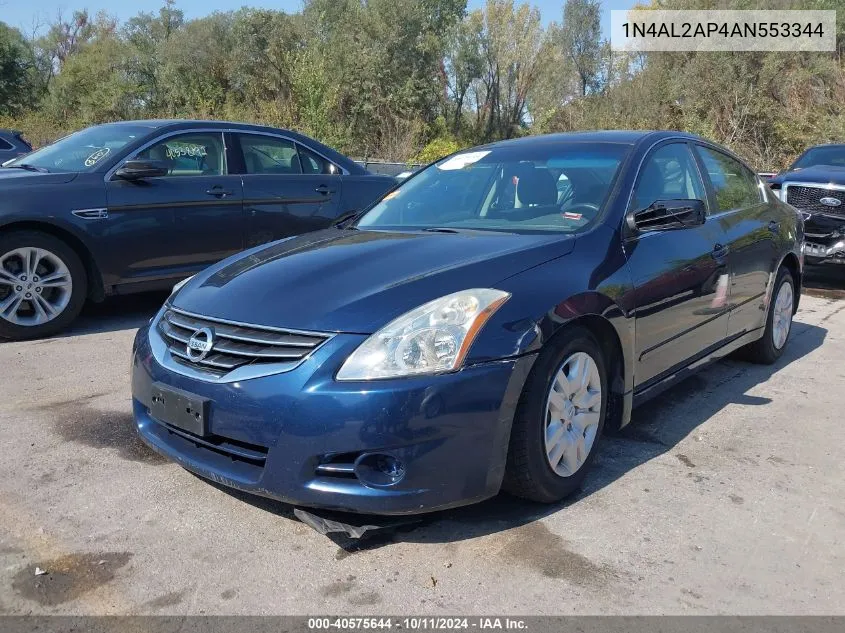 2010 Nissan Altima 2.5 S VIN: 1N4AL2AP4AN553344 Lot: 40575644