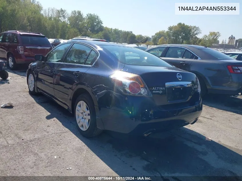 2010 Nissan Altima 2.5 S VIN: 1N4AL2AP4AN553344 Lot: 40575644