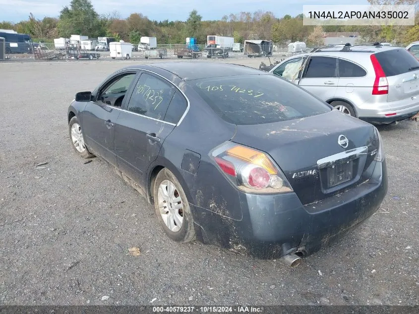 2010 Nissan Altima 2.5 S VIN: 1N4AL2AP0AN435002 Lot: 40579237