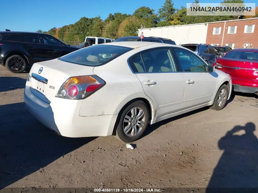 1N4AL2AP8AN460942 2010 Nissan Altima 2.5 S