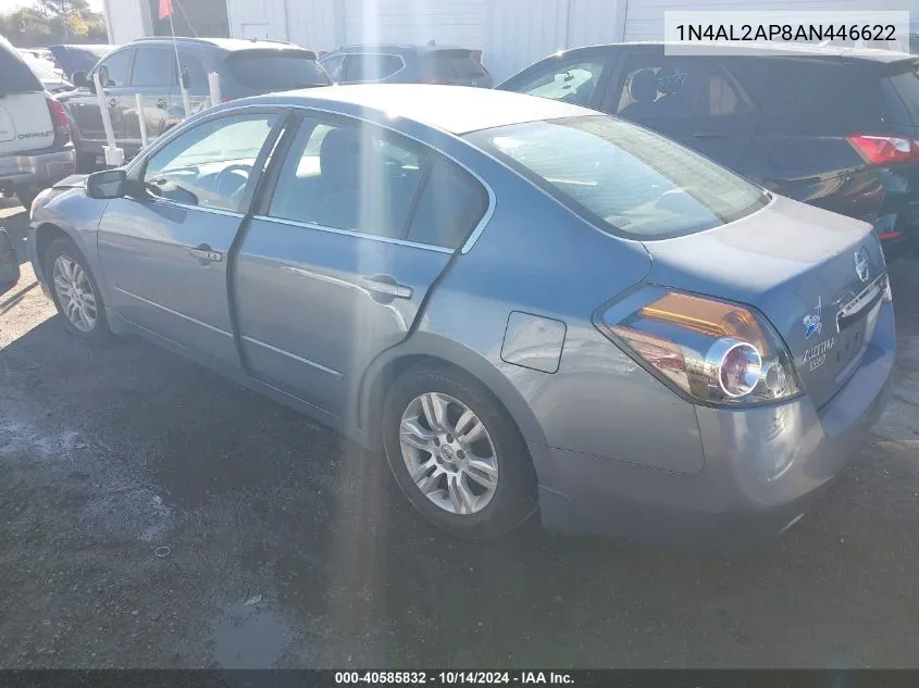 2010 Nissan Altima S VIN: 1N4AL2AP8AN446622 Lot: 40585832