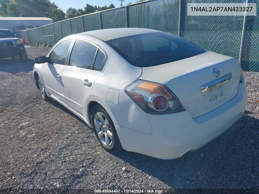 2010 Nissan Altima S VIN: 1N4AL2AP7AN433327 Lot: 40594407