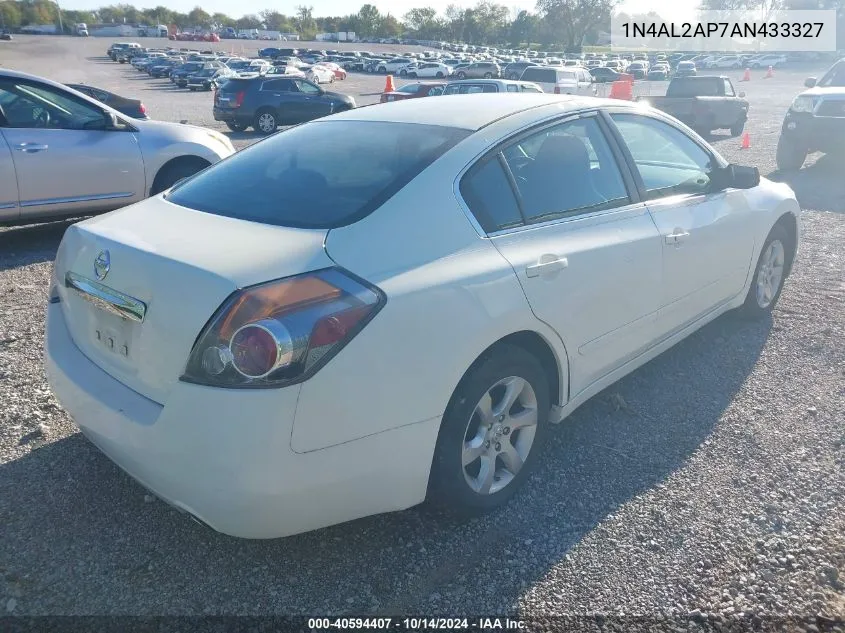 2010 Nissan Altima S VIN: 1N4AL2AP7AN433327 Lot: 40594407