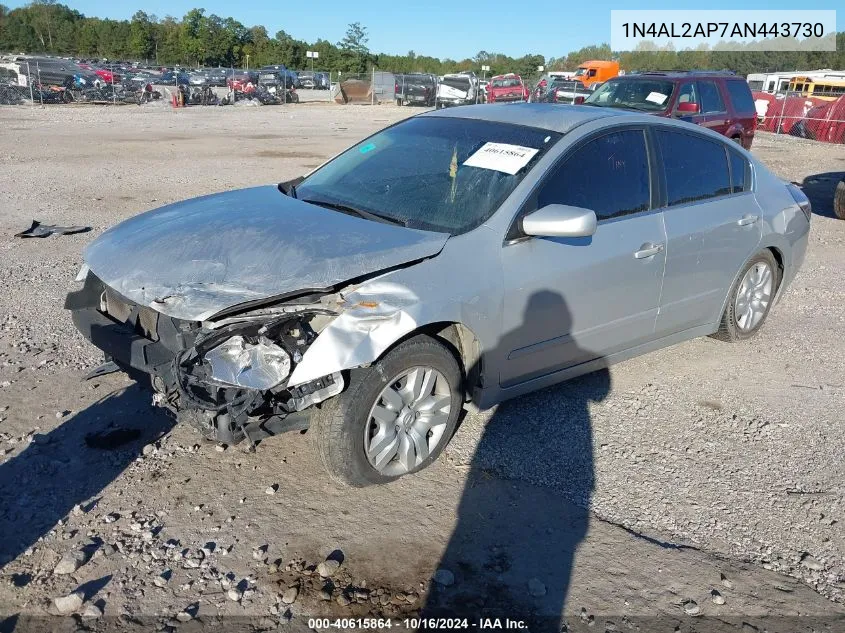 1N4AL2AP7AN443730 2010 Nissan Altima 2.5 S