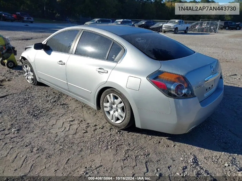 1N4AL2AP7AN443730 2010 Nissan Altima 2.5 S