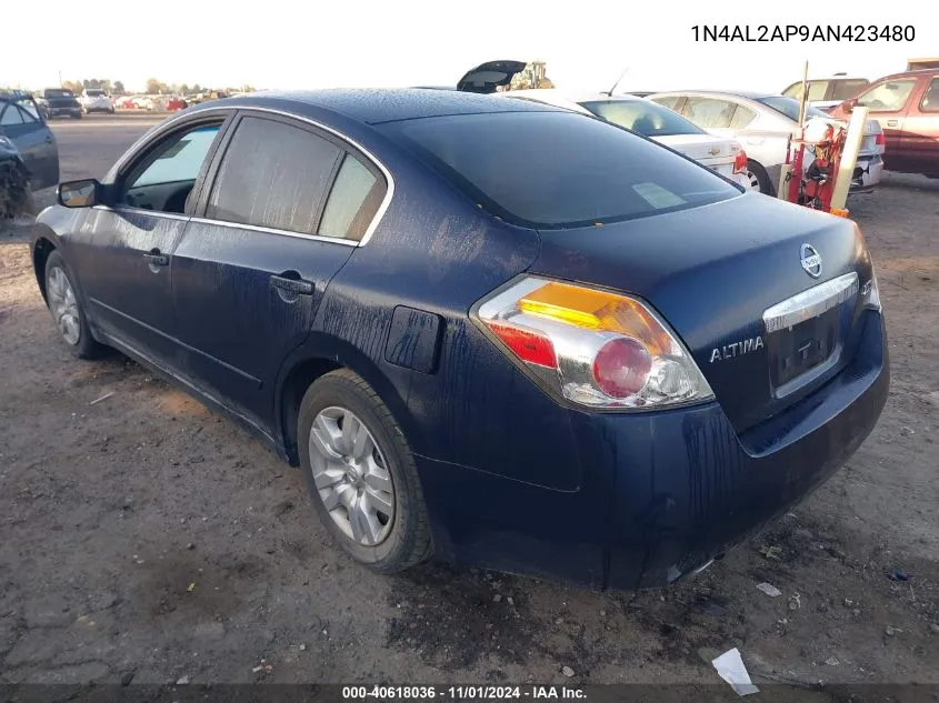 2010 Nissan Altima 2.5 S VIN: 1N4AL2AP9AN423480 Lot: 40618036