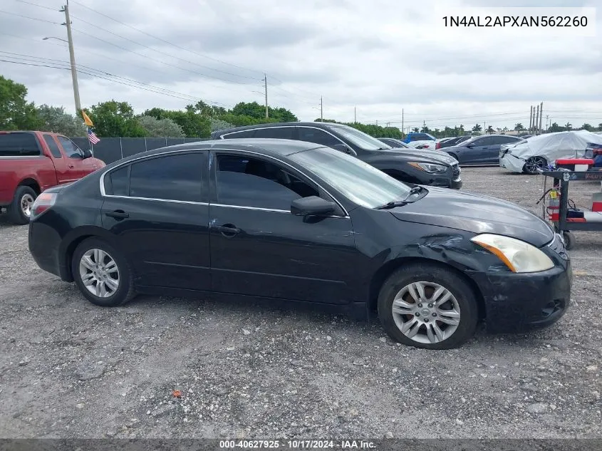 2010 Nissan Altima 2.5 S VIN: 1N4AL2APXAN562260 Lot: 40627925