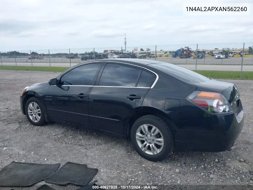 2010 Nissan Altima 2.5 S VIN: 1N4AL2APXAN562260 Lot: 40627925