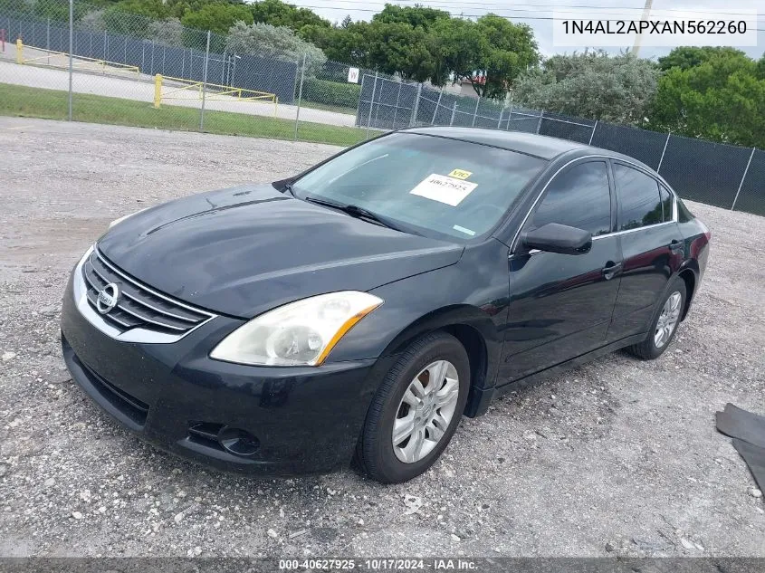 2010 Nissan Altima 2.5 S VIN: 1N4AL2APXAN562260 Lot: 40627925