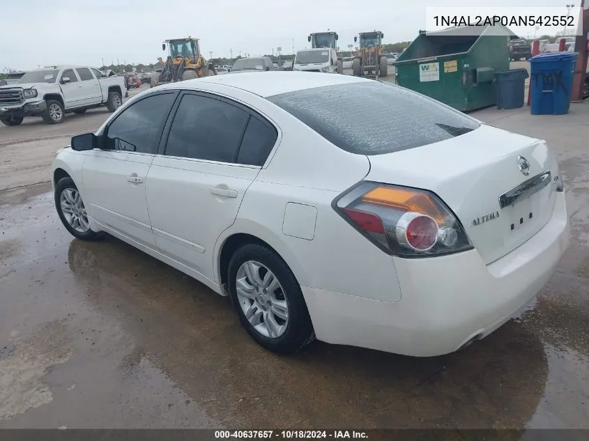 1N4AL2AP0AN542552 2010 Nissan Altima 2.5 S