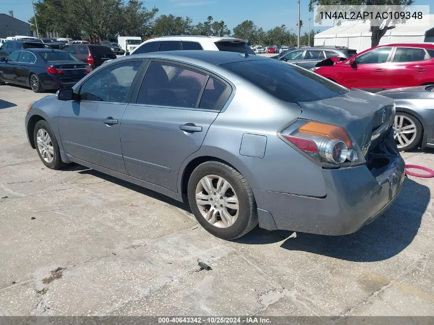 2010 Nissan Altima 2.5 S VIN: 1N4AL2AP1AC109348 Lot: 40643342