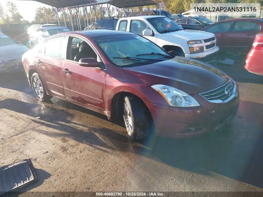 2010 Nissan Altima 2.5 S VIN: 1N4AL2AP2AN531116 Lot: 40692790