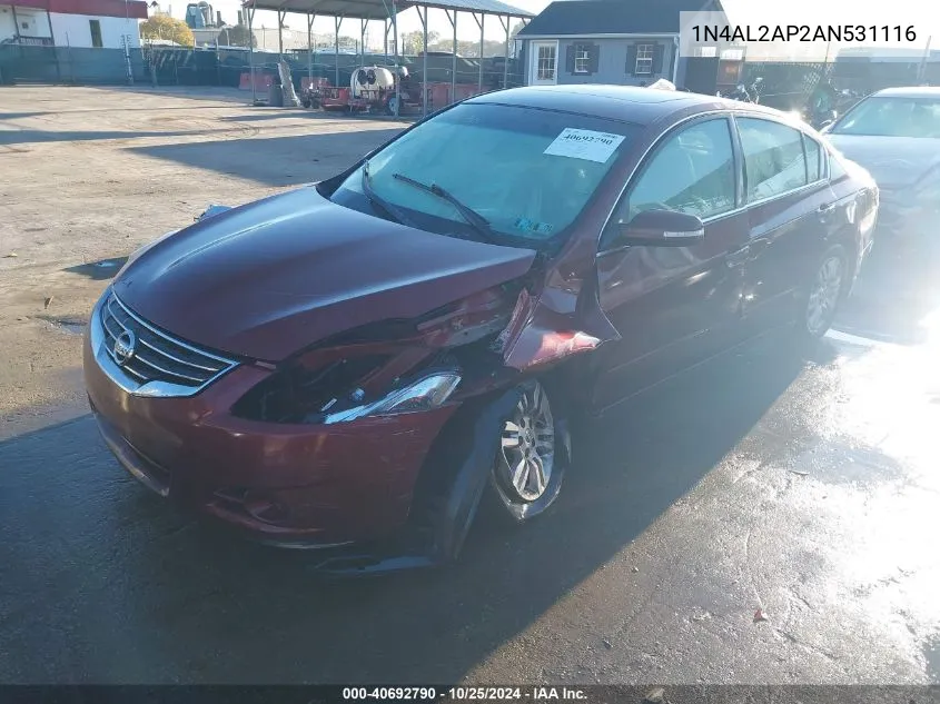 2010 Nissan Altima 2.5 S VIN: 1N4AL2AP2AN531116 Lot: 40692790