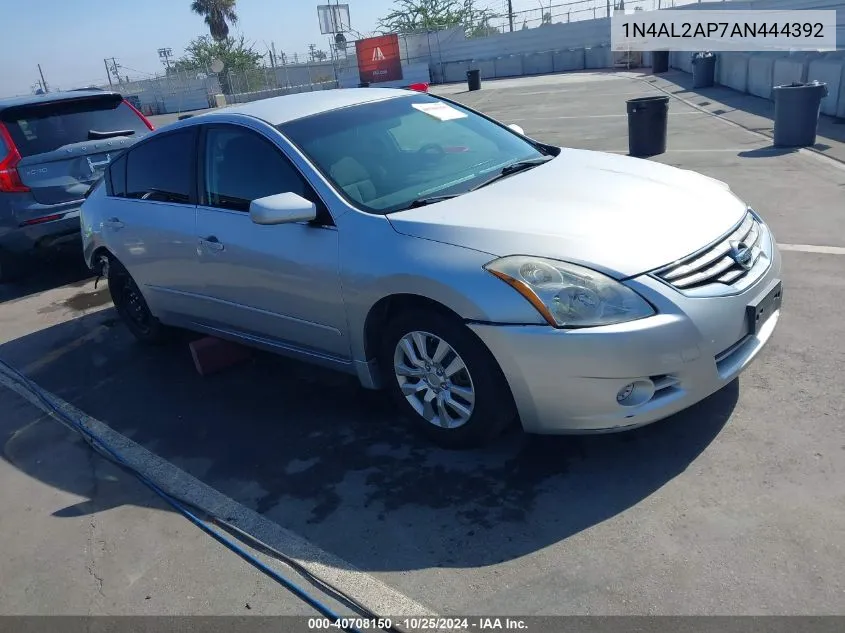 2010 Nissan Altima 2.5 S VIN: 1N4AL2AP7AN444392 Lot: 40708150