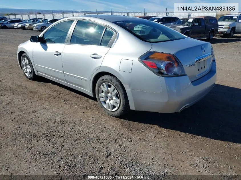 2010 Nissan Altima 2.5 S VIN: 1N4AL2AP3AN489135 Lot: 40721085