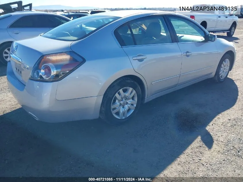 2010 Nissan Altima 2.5 S VIN: 1N4AL2AP3AN489135 Lot: 40721085