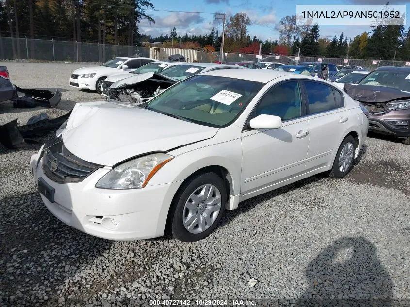 2010 Nissan Altima 2.5 S VIN: 1N4AL2AP9AN501952 Lot: 40727142